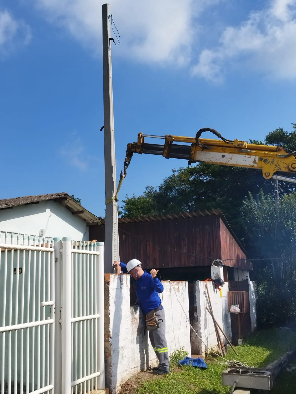 Instalação de infraestrutura para SPDA